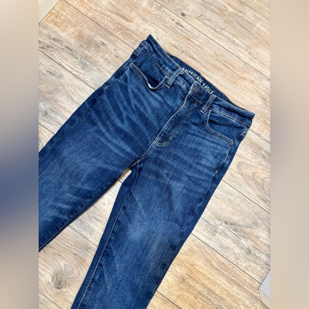 American Eagle Woman’s Blue Jeans Size 6 Long - Picture 4 of 6
